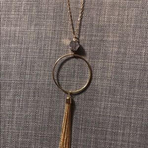Long stone  necklace